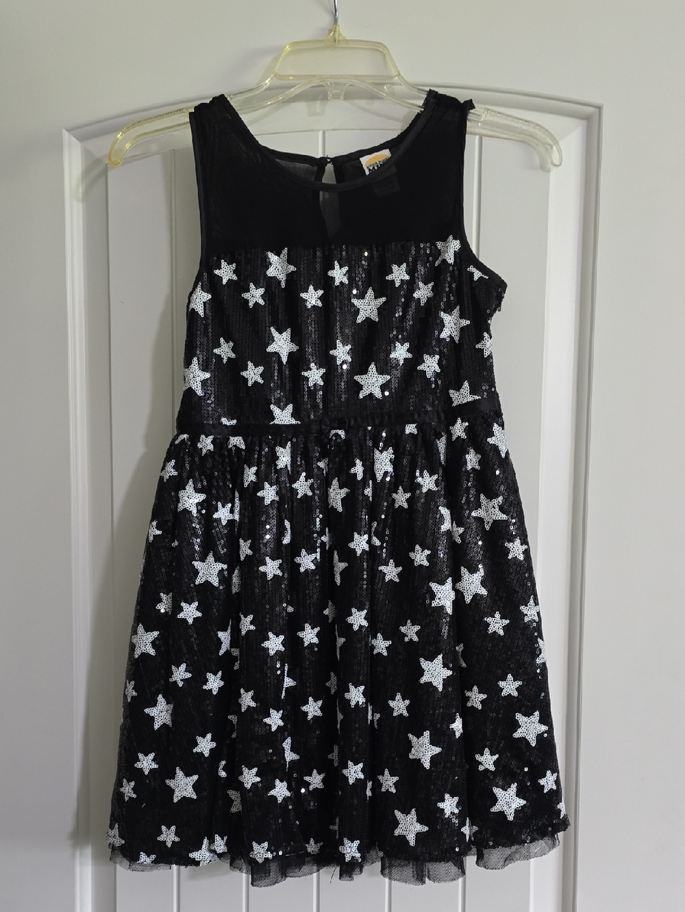 Harajuku Lovers Black Dress with Silver Star Sequins